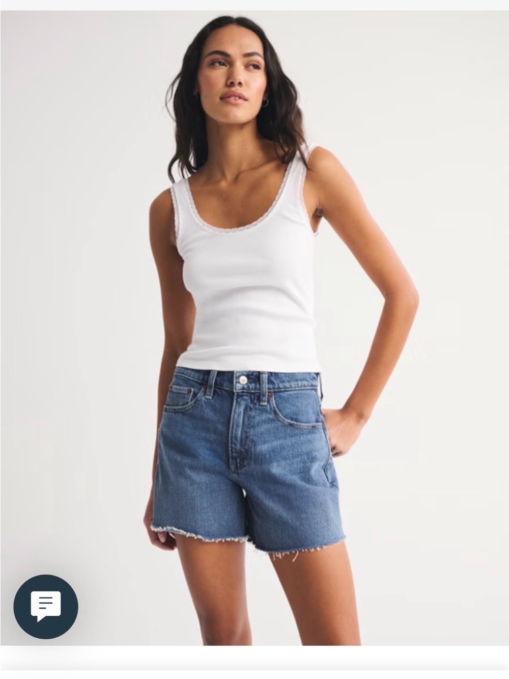 Abercrombie & Fitch Women's Medium Blue Denim Jean Shorts